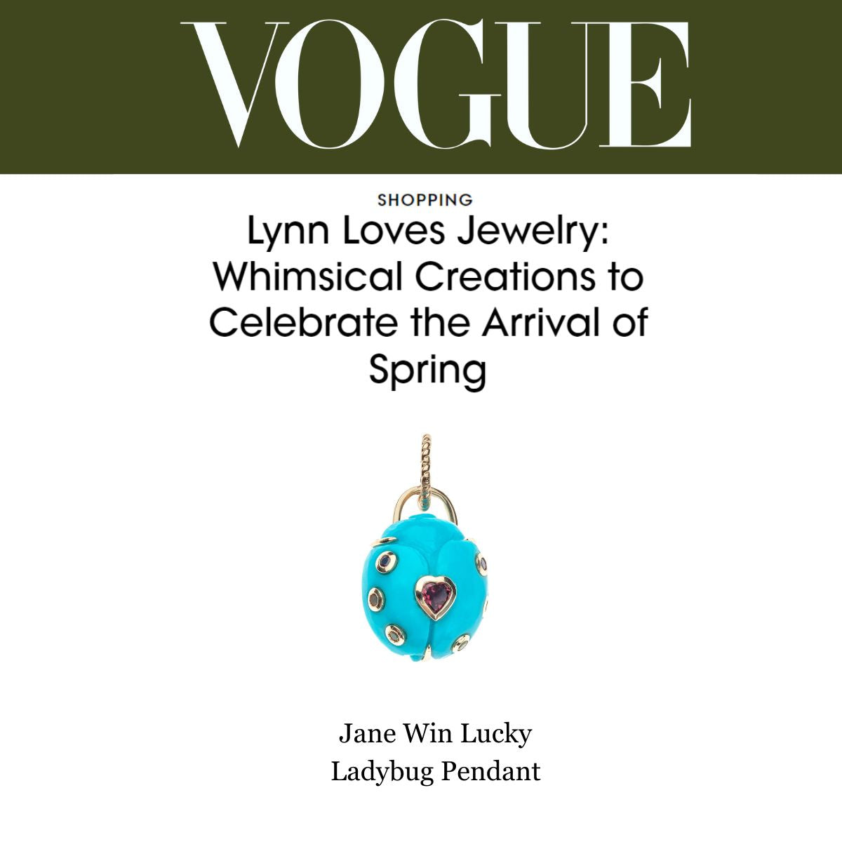 Press Highlight: VOGUE's "Whimsical Creations to Celebrate the Arrival of Spring"