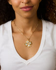 LUCKY in Love Clover Pendant with Mother of Pearl