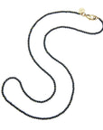 Black agate beaded necklace