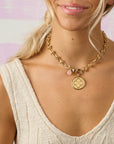 In a Knot Chain with Rose Quartz Bead SALE