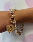 Limited Edition: JW Letter Coin and Little Bit of LOVE Rolo Bracelet Set
