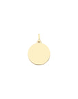 STRONG Rising Sun Engravable Charm in Solid Gold