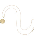 Baby GRATITUDE Coin Pendant in 10k Gold