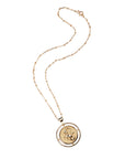 Gold original Capricorn pendant on satellite chain