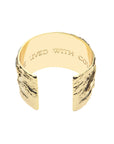 Gold cuff bracelet