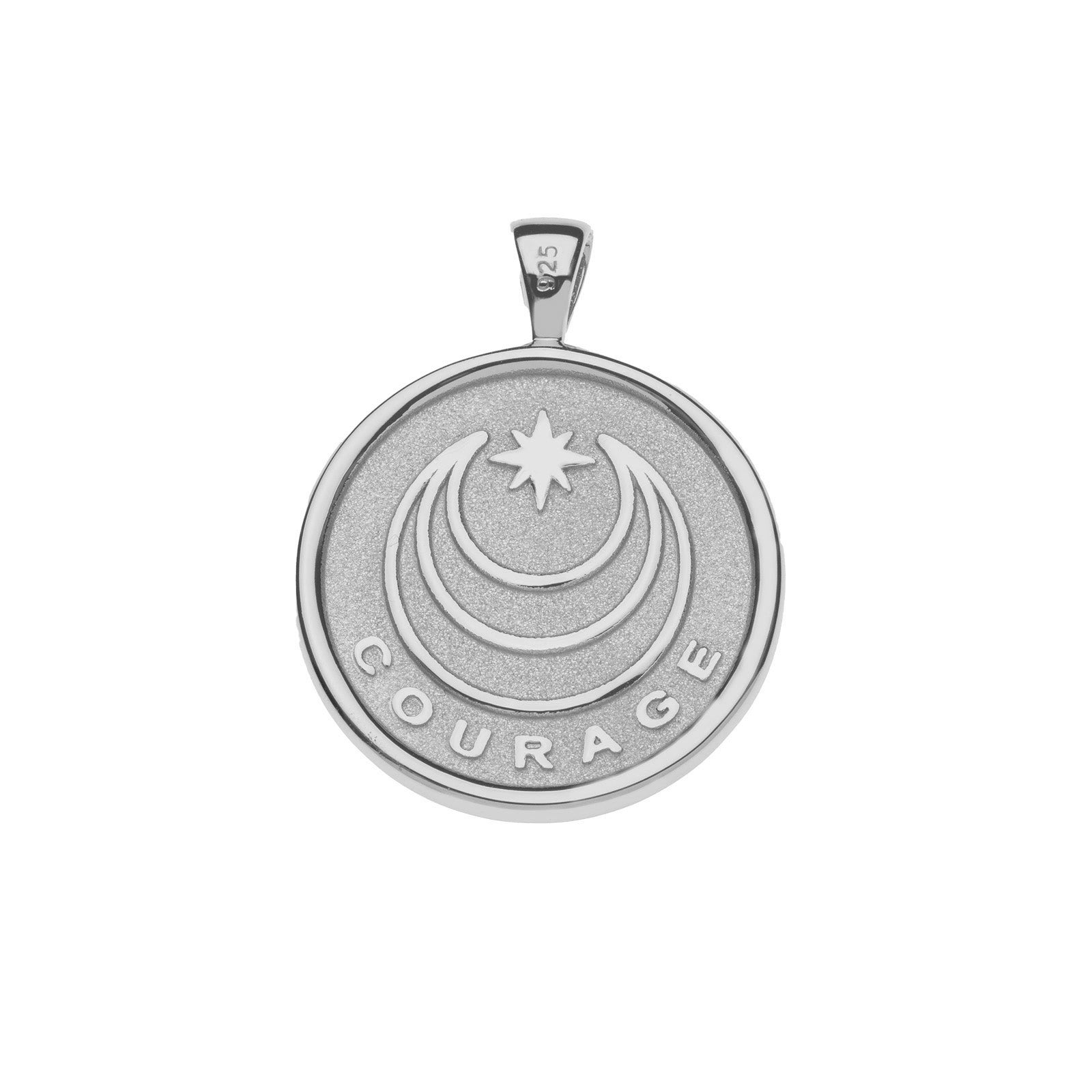 COURAGE Year of the Horse Pendant Coin in Silver – Jane Win Jewelry