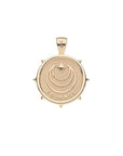 COURAGE JW Small Pendant Coin in Solid Gold