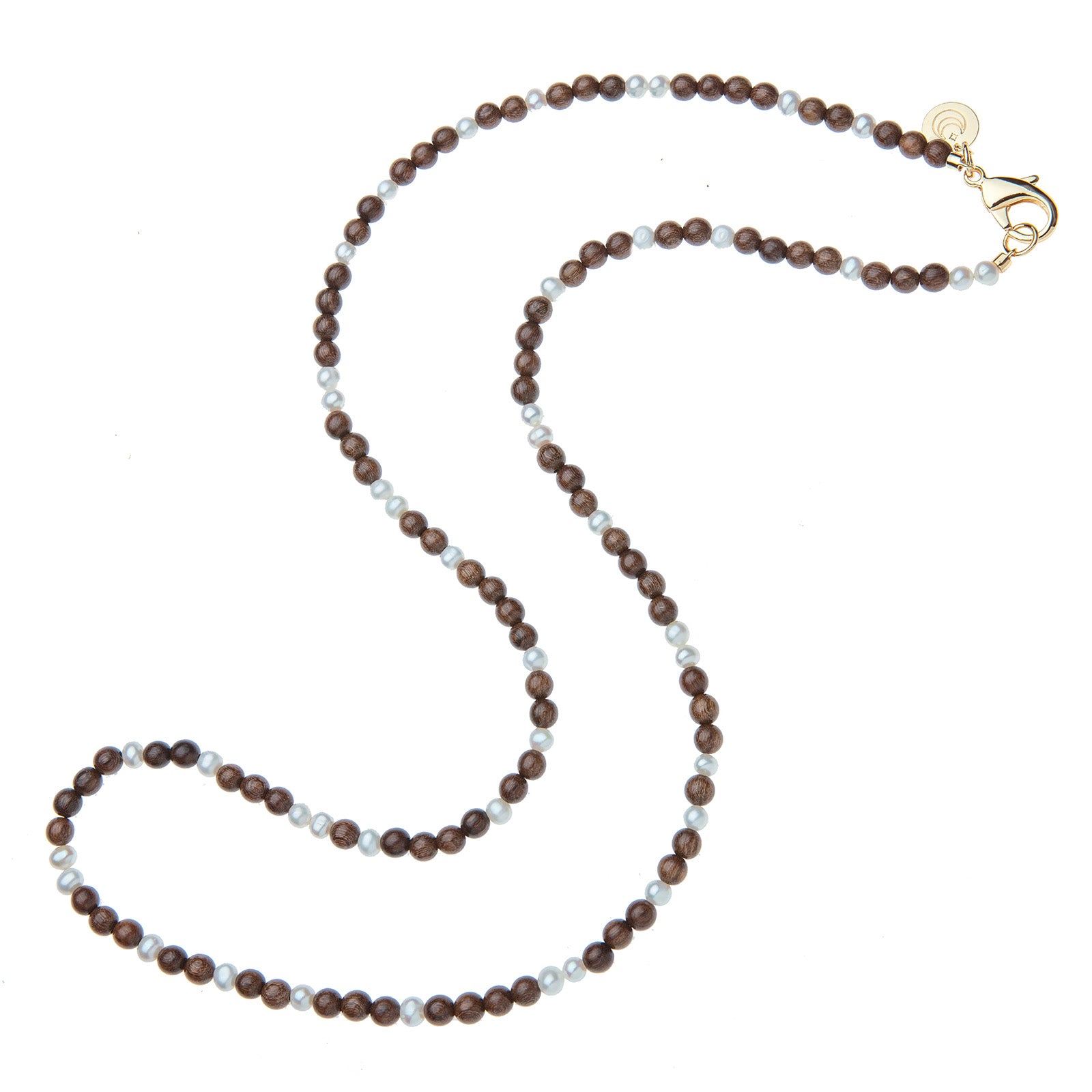 Wood and Pearl Double Wrap Necklace – Jane Win Jewelry
