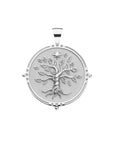Silver Coin Featuring Tree of Life and Star Above Tree