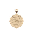 Gold Coin Featuring Tree of Life and Star Above Tree