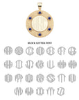 FOREVER Around The Sun Engravable Pendant in Lapis