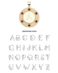 FOREVER Around The Sun Engravable Pendant in Lapis