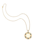 Forever around the sun pendant on classic rolo chain