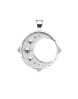FOREVER Moon and Back Pendant Coin in Silver
