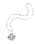 Silver Sisters Coin on Drawn Link Chain