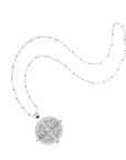 Silver Sisters Coin on Satellite Beaded Chain