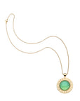 Forever under the sun pendant on the classic rolo chain