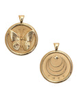 Gold FREE Coin Pendant Shown Front and Back