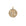 Gold Coin Pendant with Butterfly Illustration