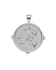 Silver Coin Featuring Morning Glory Flower Design