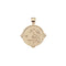 GRACE JW Small Pendant Coin in Solid Gold