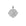 Silver coin pendant featuring morning glory design