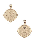 GRACE JW Small Pendant Coin in Solid Gold SALE