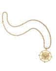 Grace owl coin pendant on the grande rolo chain