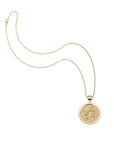 Gratitude small coin on the classic rolo chain