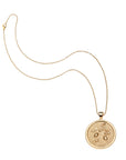 Gratitude coin pendant on the classic rolo chain