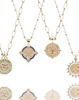 Gold petite embellished coins