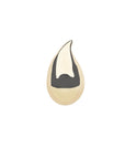 Gold raindrop pendant