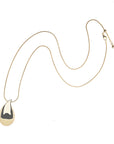 Raindrop pendant on adjustable snake chain
