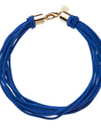 In a Twist Rope Cord Necklace in Blue