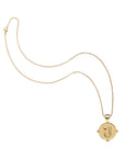 JW Letter Coin Pendant