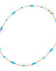 Jewel Box Carved Turquoise Station Necklace