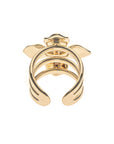 Inside view of gold dogwood ring