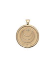 Gold Coin Featuring Moon and Star Logo and word JOY underneath
