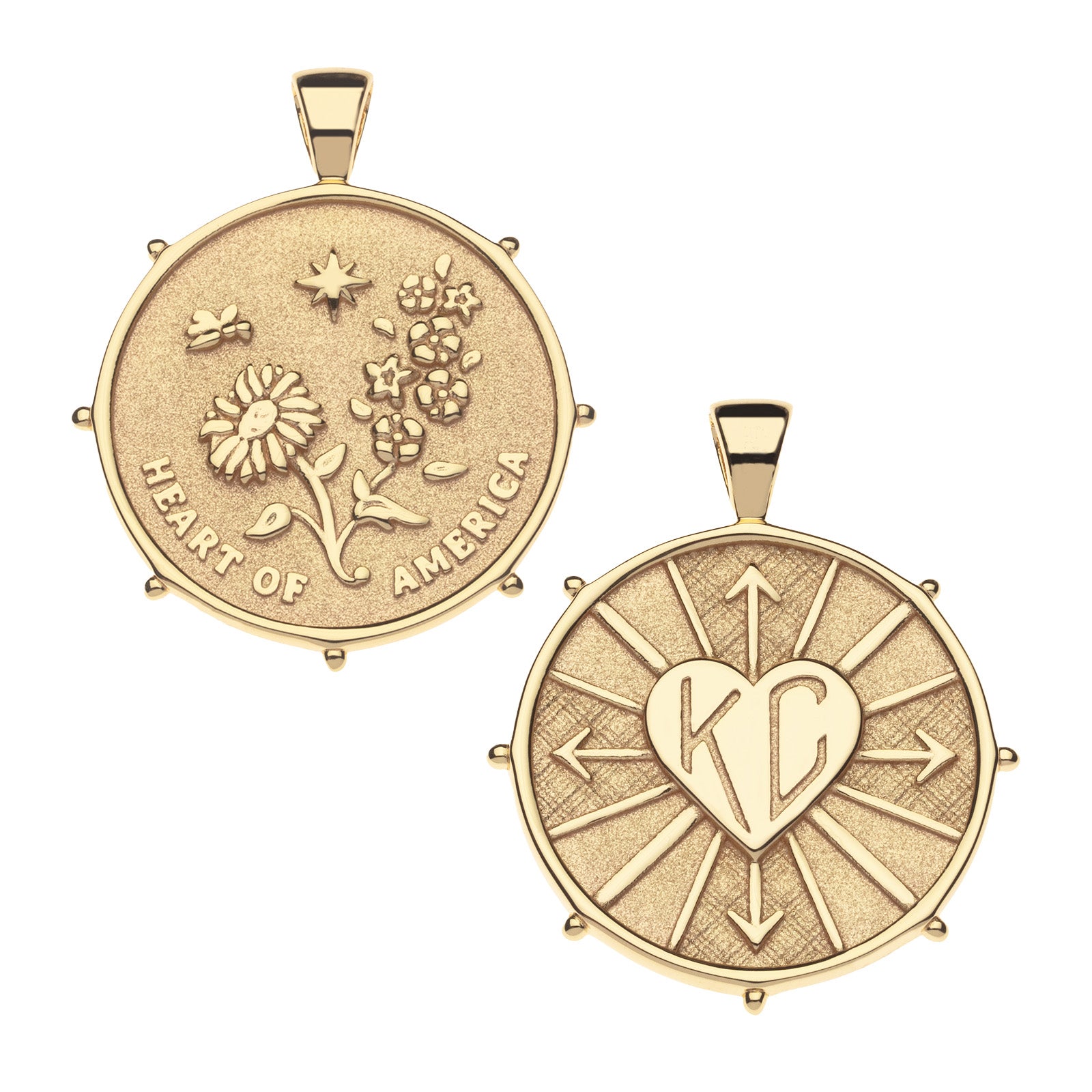 Pendant Coin Necklace Location - KANSAS CITY – Jane Win Jewelry