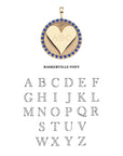 LOVE Embellished Hearts Find Me in Lapis