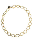 Gold chunky chain necklace with oversized clasp. Each link opens to allow you to add charms!
