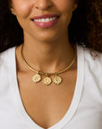 JW Letter Coin Pendant