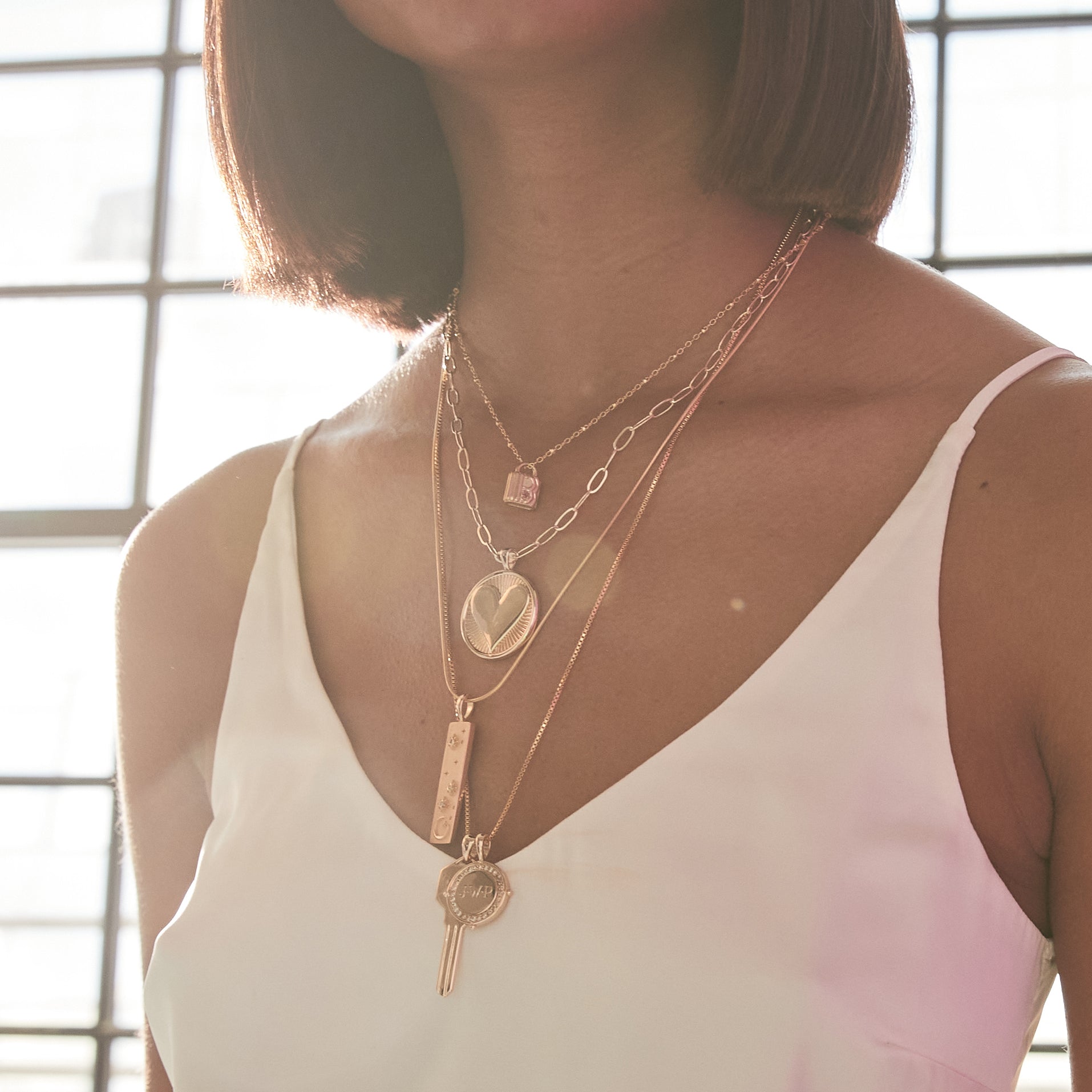 Lock necklace near me deals