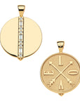 Split by LOVE Engravable Coin Pendant