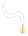 Split by Love pendant on the classic rolo chain