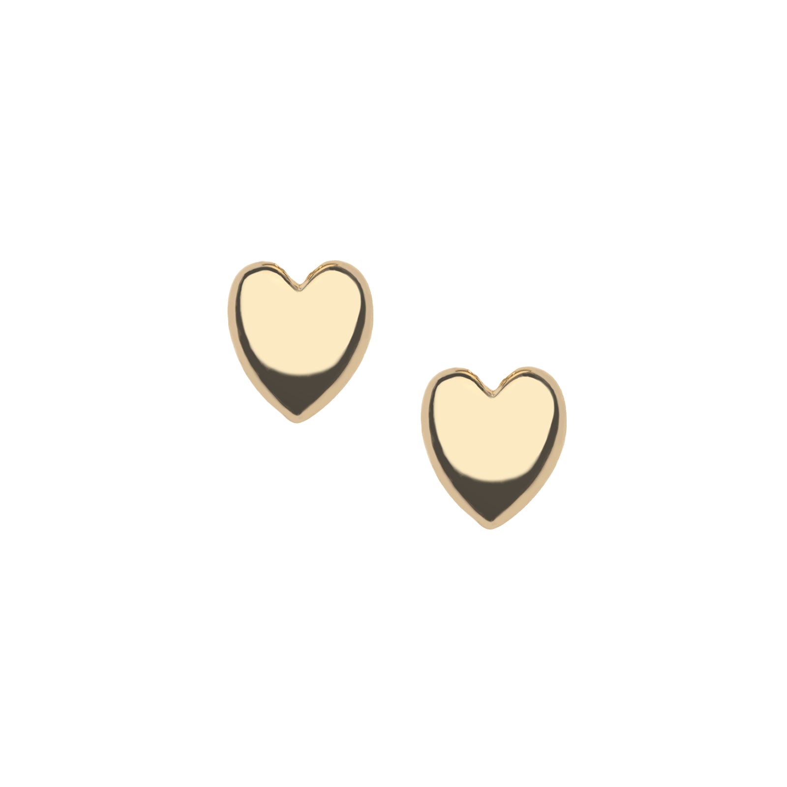 Gold heart studs