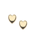 Gold heart studs