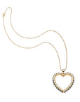 Love you to the moon and back heart on the classic rolo chain
