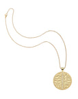 Jumbo bonne chance coin on classic rolo chain