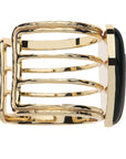 LOVE Split Carry Your Heart Cuff in Mother of Pearl and Black Agate